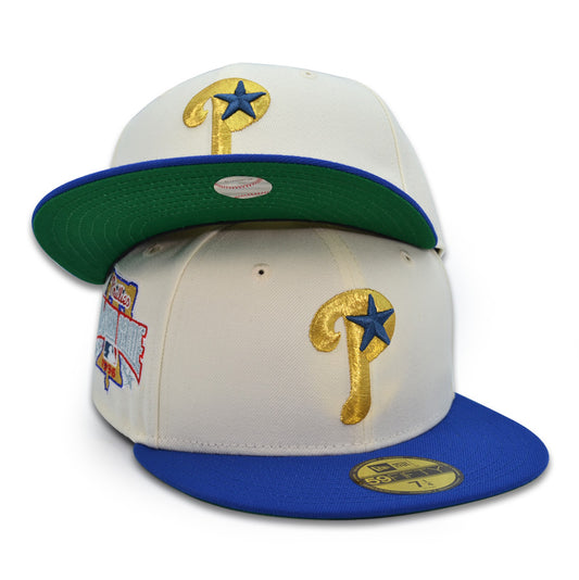 Philadelphia Phillies "INDEPENDENCE" Exclusive New Era 59Fifty Fitted Hat - Chrome/Calm Blue