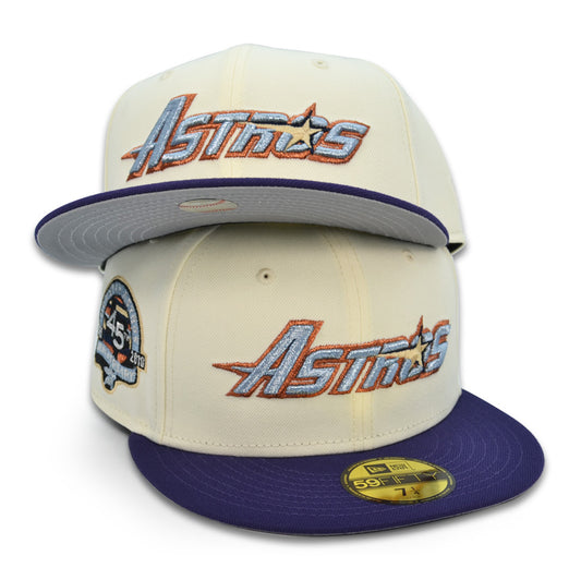 Houston Astros "DRANK On Ice" Exclusive New Era 59Fifty Fitted Hat - Chrome/Purple