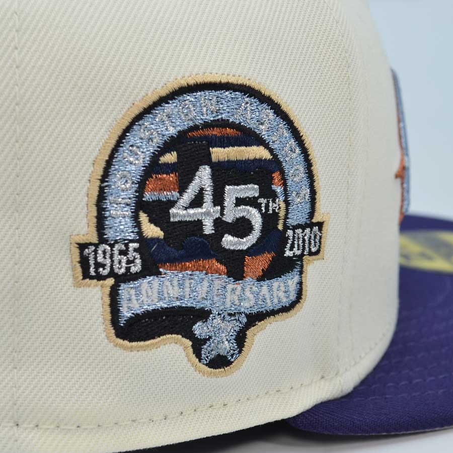 Houston Astros "DRANK On Ice" Exclusive New Era 59Fifty Fitted Hat - Chrome/Purple