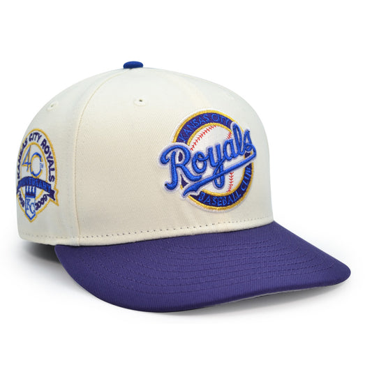 Kansas City Royals "CROWN JEWEL" Exclusive New Era 59Fifty Fitted Hat - Chrome/Purple