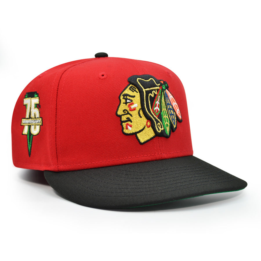 Chicago Blackhawks "T-HAWK" Exclusive New Era 59Fifty Fitted Hat - Scarlet/Black