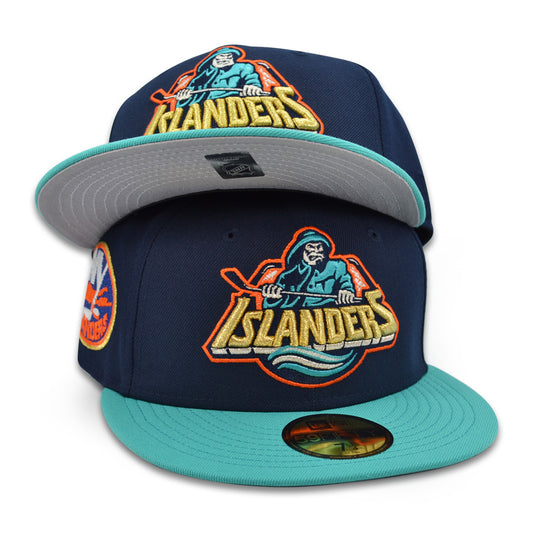 New York Islanders "THE SURF" Exclusive New Era 59Fifty Fitted Hat - Ocean Side/Teal