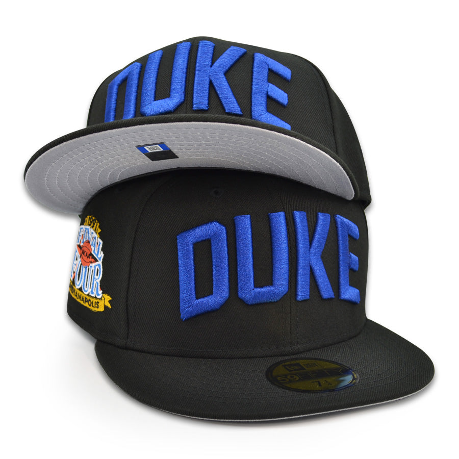 Duke Blue Devils 1991 FINAL FOUR Exclusive New Era 59Fifty Fitted NCAA Hat - Black