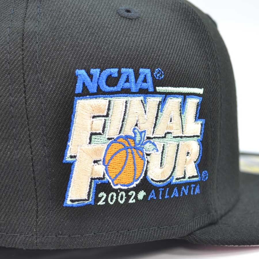 Maryland Terrapins 2002 FINAL FOUR Exclusive New Era 59Fifty Fitted NCAA Hat - Black/Pinky UV