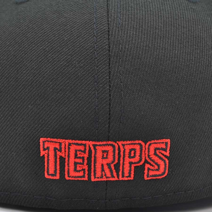 Maryland Terrapins 2002 FINAL FOUR Exclusive New Era 59Fifty Fitted NCAA Hat - Black/Pinky UV