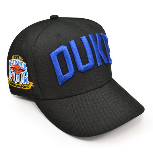 Duke Blue Devils 1991 FINAL FOUR Exclusive New Era 59Fifty Fitted NCAA Hat - Black