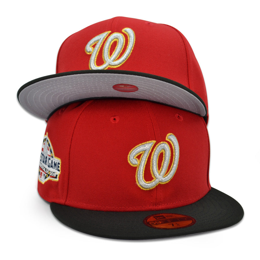 Washington Nationals "CAPITOL CONNECTION" Exclusive New Era 59Fifty Fitted Hat - Scarlet/Black