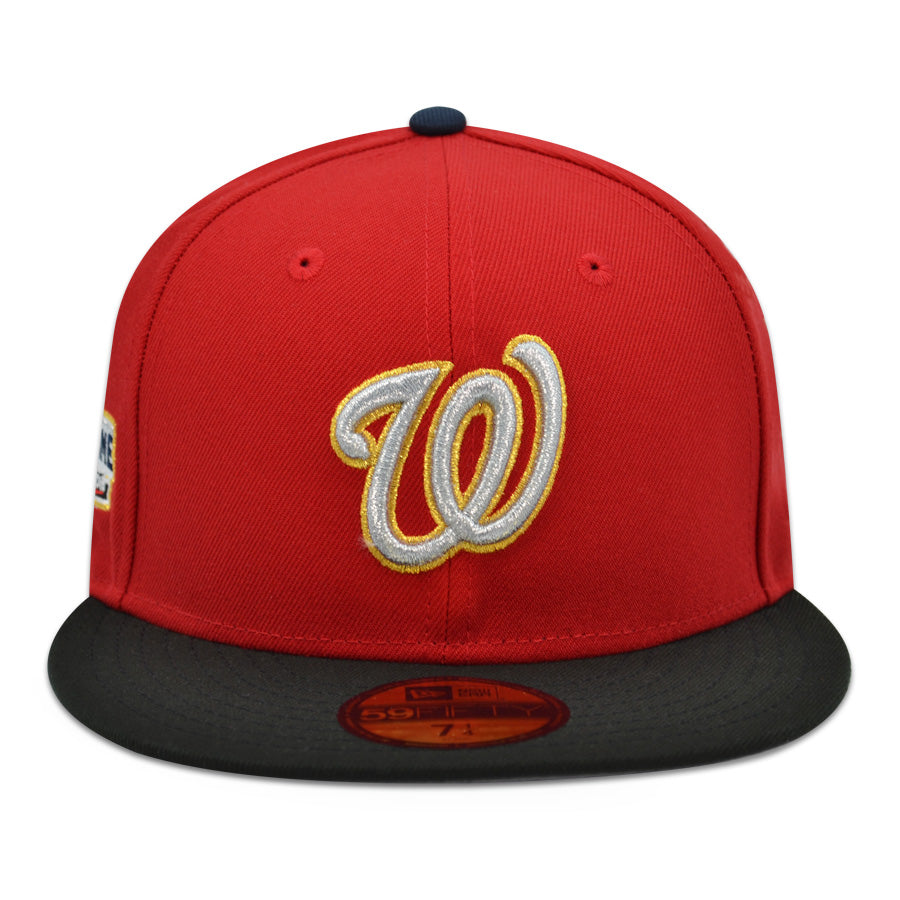 Washington Nationals "CAPITOL CONNECTION" Exclusive New Era 59Fifty Fitted Hat - Scarlet/Black