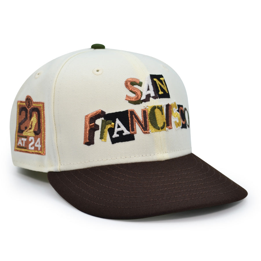 San Francisco Giants "PRIVATE WILLIE" Ransom Notes Exclusive New Era 59Fifty Fitted Hat - Chrome/Burntwood