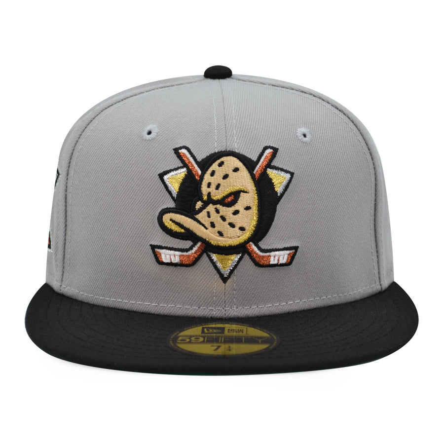 Anaheim Ducks "M2" Exclusive New Era 59Fifty Fitted Hat - Ghost Gray/Black