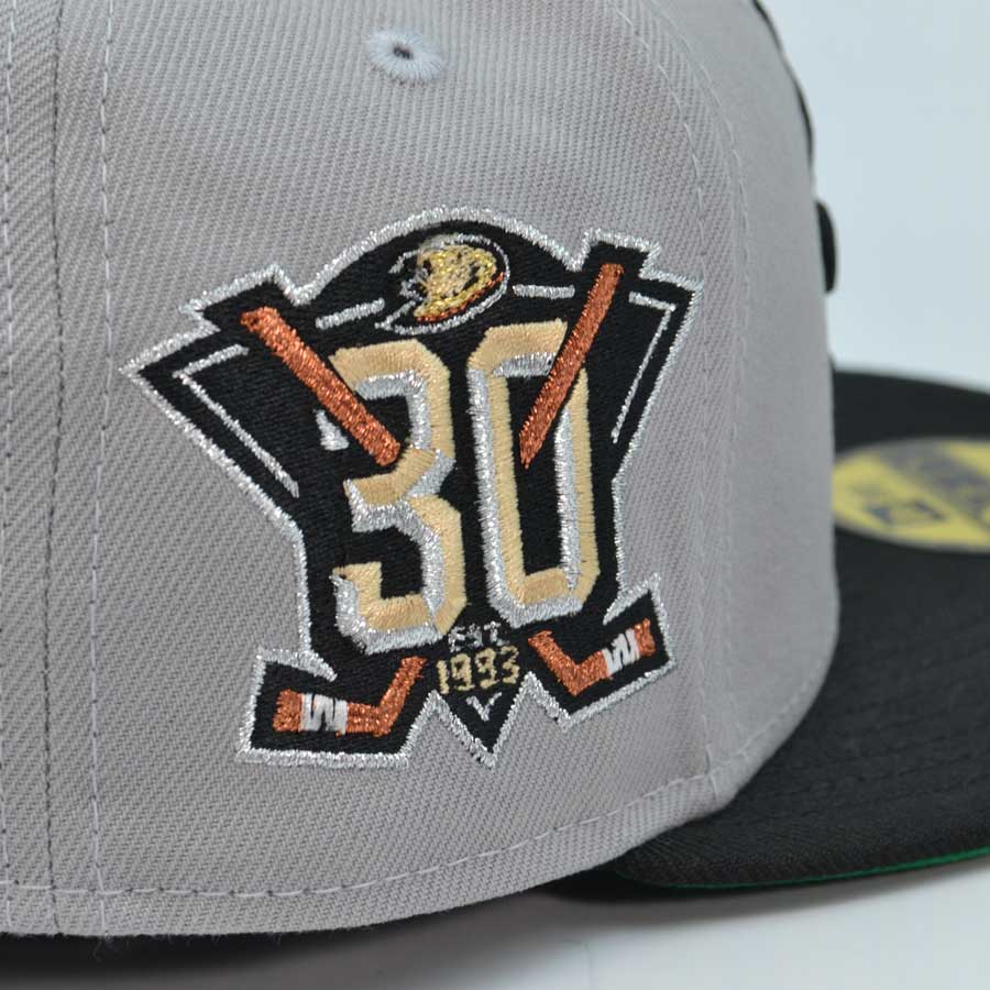 Anaheim Ducks "M2" Exclusive New Era 59Fifty Fitted Hat - Ghost Gray/Black