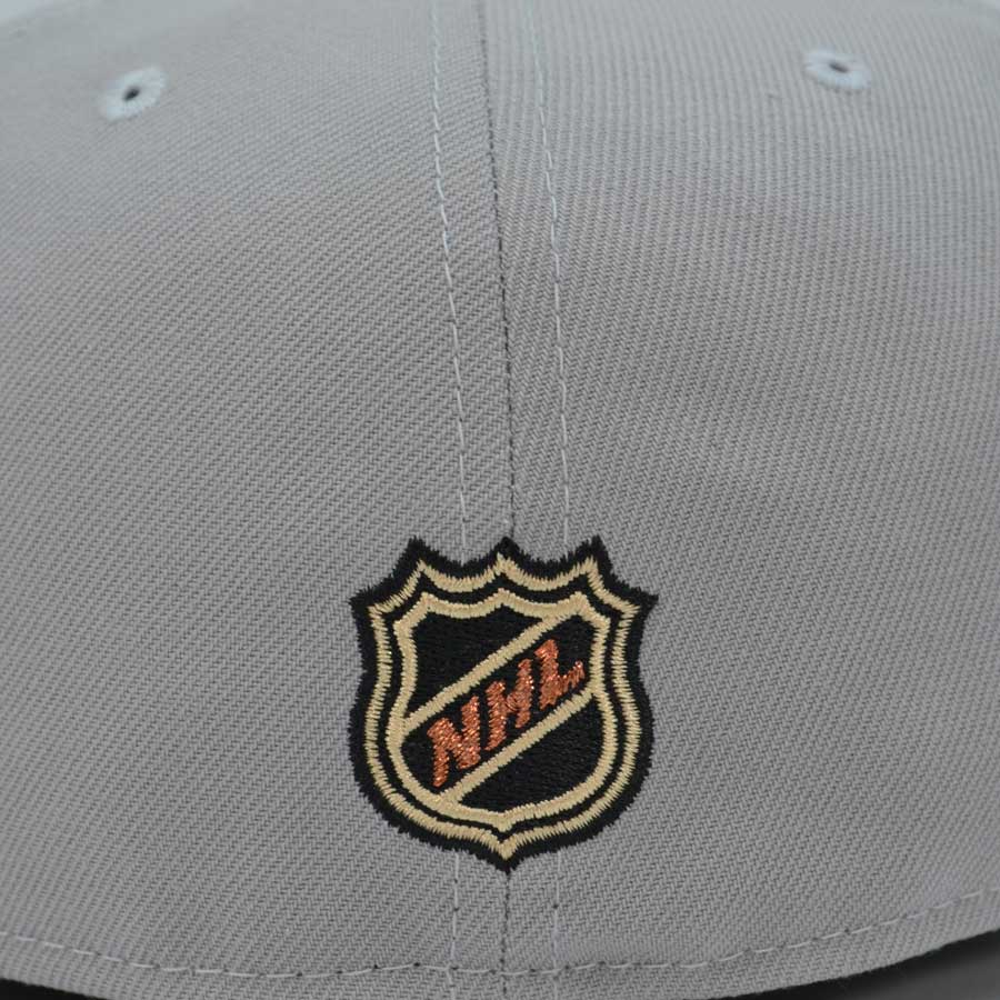 Anaheim Ducks "M2" Exclusive New Era 59Fifty Fitted Hat - Ghost Gray/Black