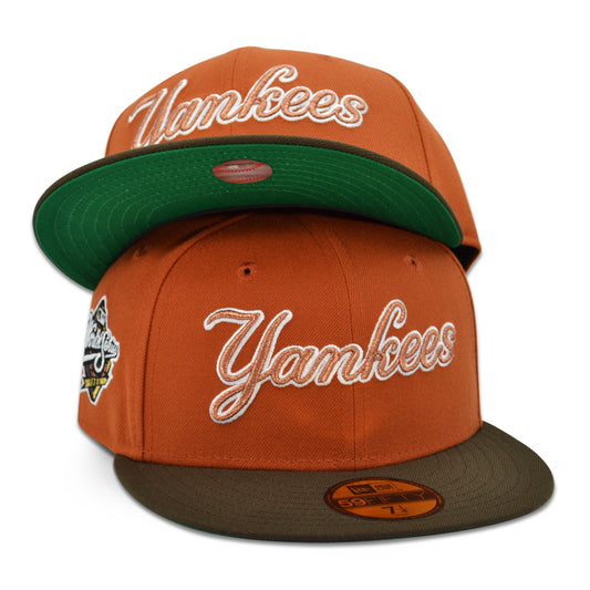 New York Yankees "EX-FACTOR" Exclusive New Era 59Fifty Fitted Hat - Rust/Walnut