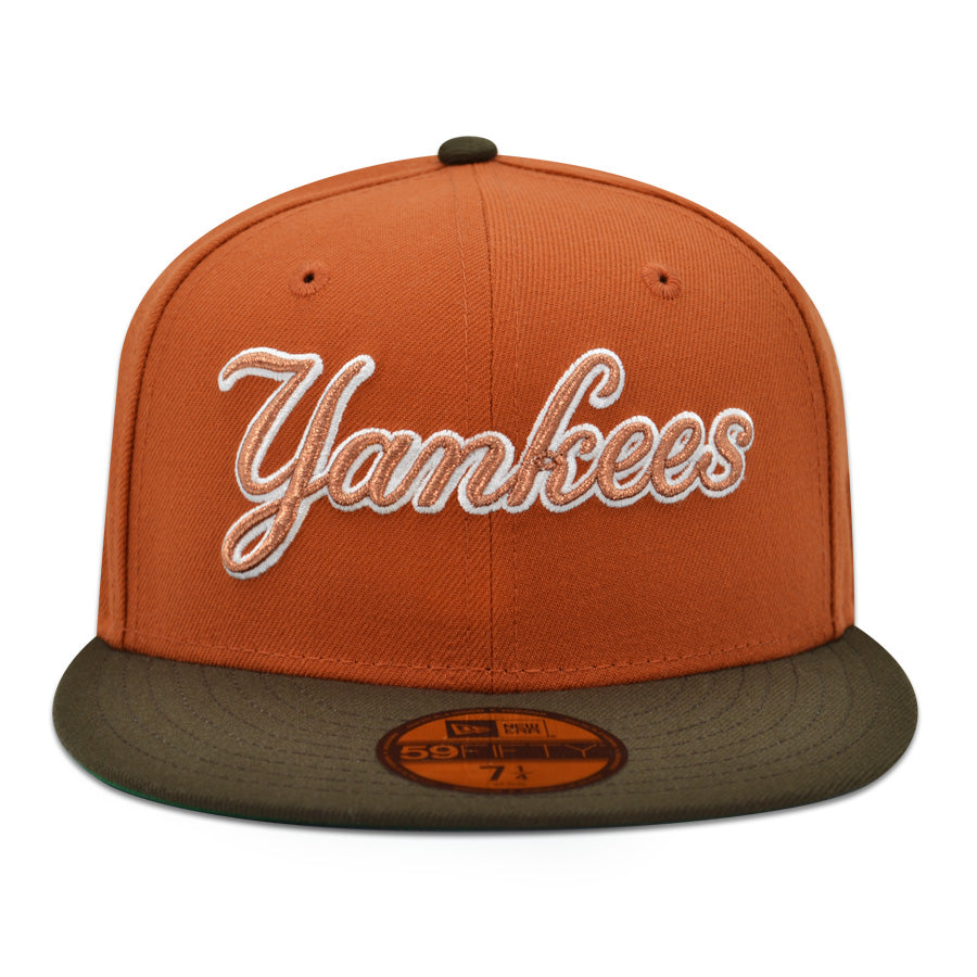 New York Yankees "EX-FACTOR" Exclusive New Era 59Fifty Fitted Hat - Rust/Walnut