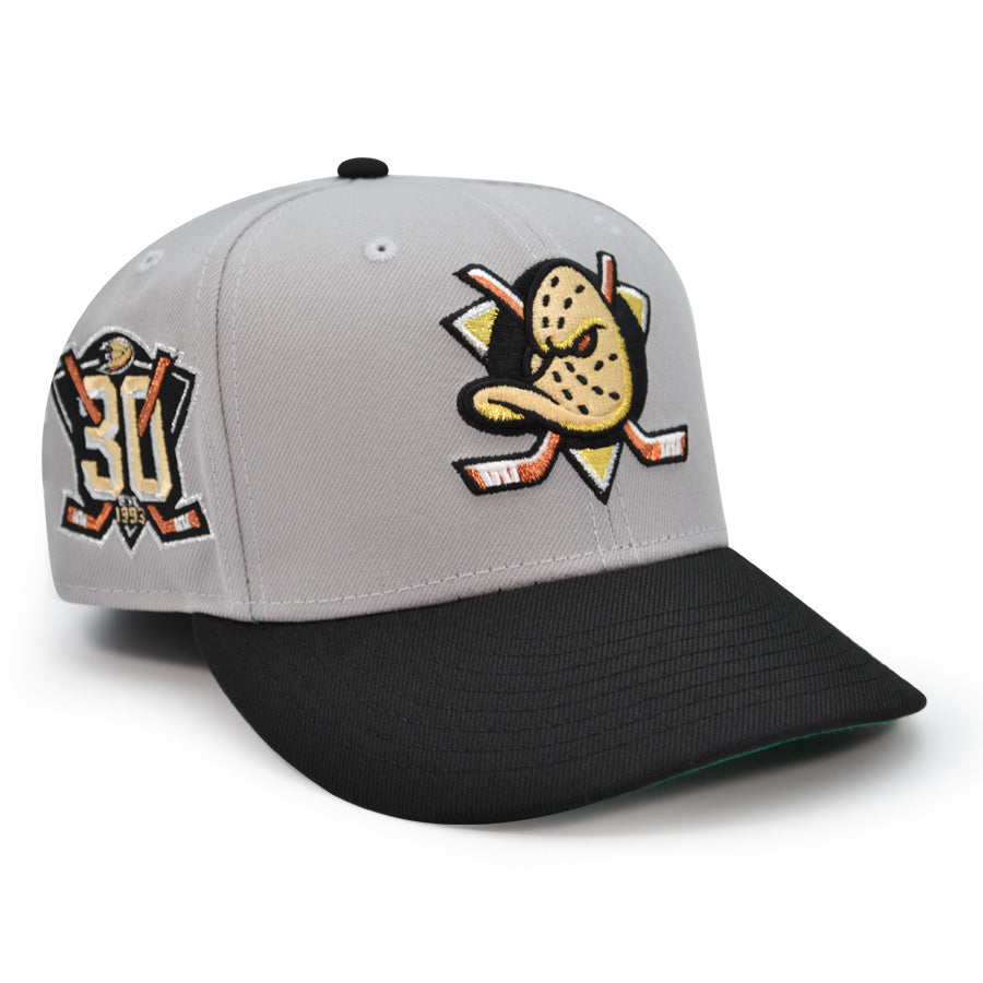 Anaheim Ducks "M2" Exclusive New Era 59Fifty Fitted Hat - Ghost Gray/Black