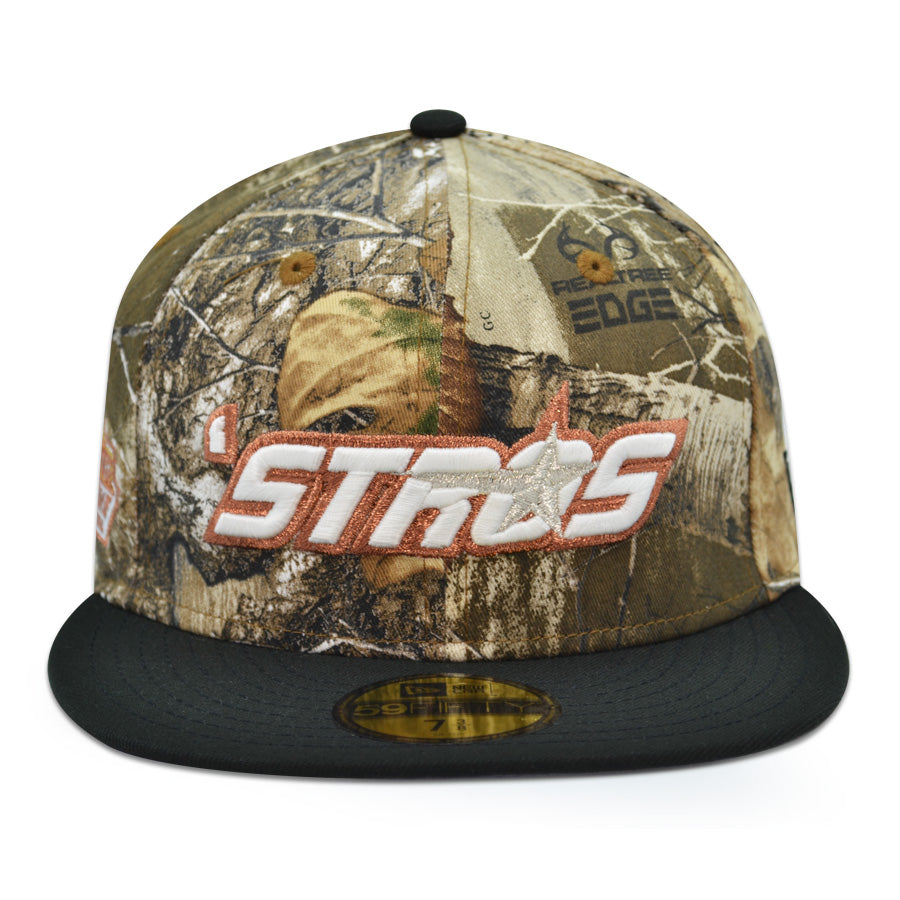 Houston Astros "STROS REAL TREE"  Exclusive New Era 59Fifty Fitted Hat - Real Tree Camo/Black