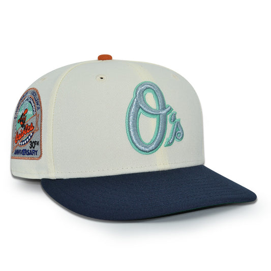 Baltimore Orioles "HARBOR NIGHTS" Exclusive New Era 59Fifty Fitted Hat - Chrome/Nightshift