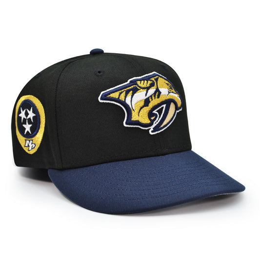 Nashville Predators "CELL BLOCK" Exclusive New Era 59Fifty Fitted Hat - Black/Navy