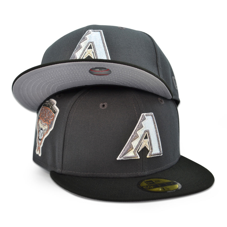 Arizona Diamondbacks "SILVER TONGUE" Exclusive New Era 59Fifty Fitted Hat - Graphite