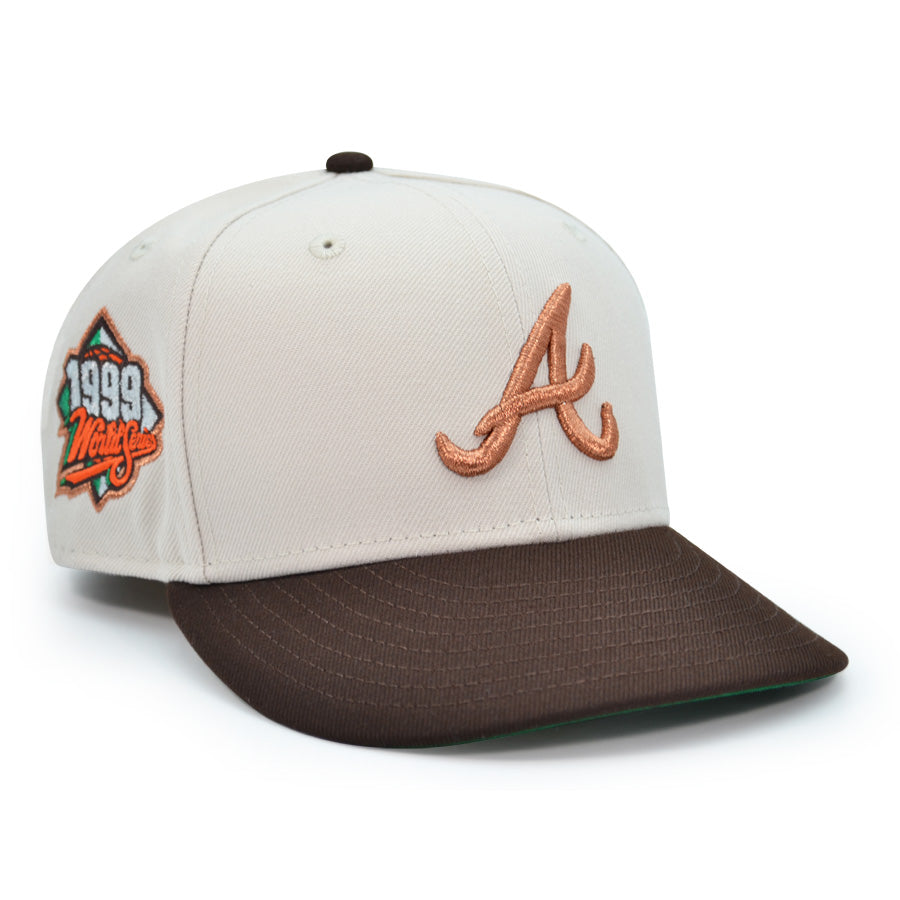 Atlanta Braves "BURNT AMBER" Exclusive New Era 59Fifty Fitted Hat - Stone/Burntwood