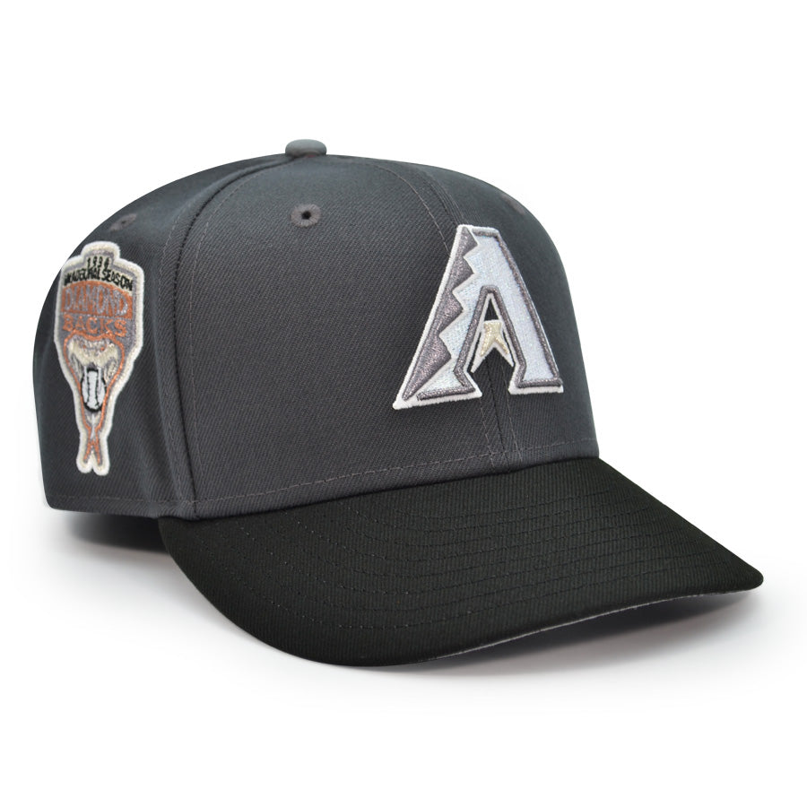 Arizona Diamondbacks "SILVER TONGUE" Exclusive New Era 59Fifty Fitted Hat - Graphite