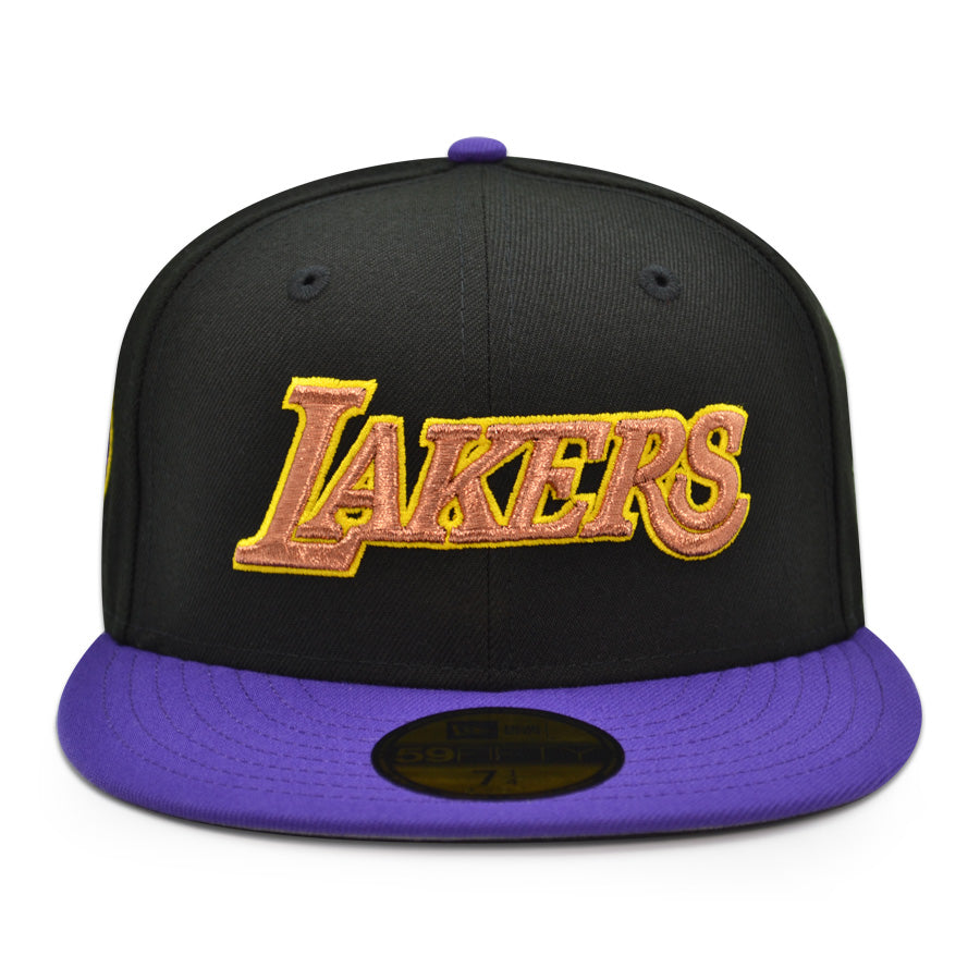 Los Angeles Lakers "PURPLE REIGN" Exclusive New Era 59Fifty Fitted Hat - Black/Purple