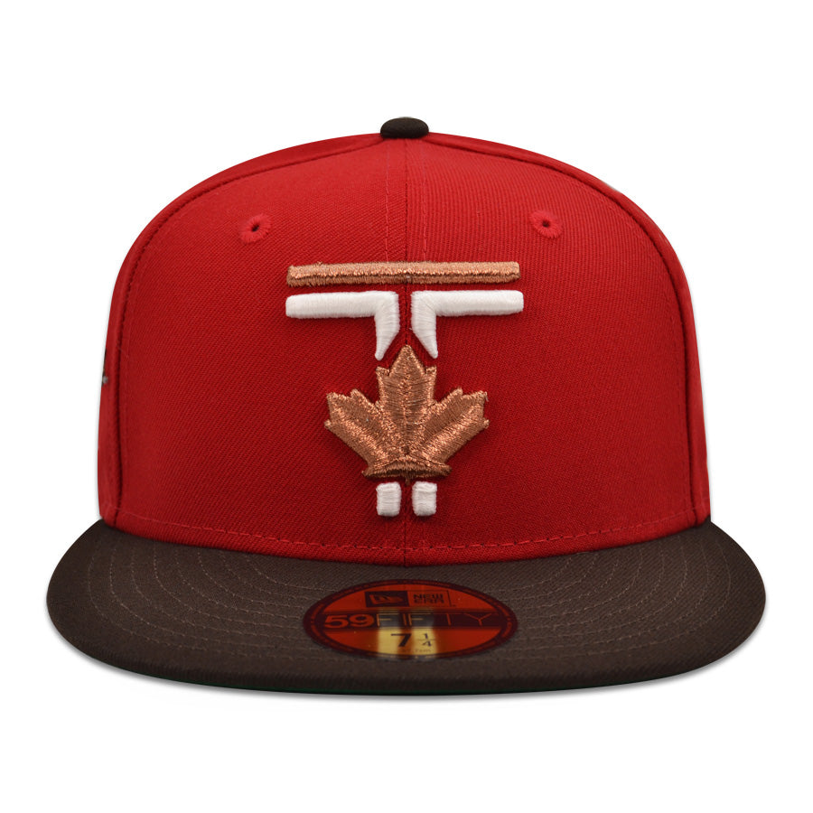 Toronto Blue Jays "ALWAYS FRESH" Exclusive New Era 59Fifty Fitted Hat - Scarlet/Burntwood