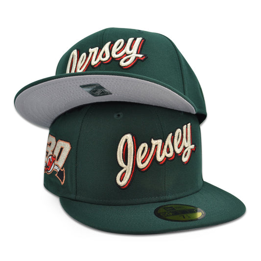 New Jersey Devils "DEVIL'S DEN" Exclusive New Era 59Fifty Fitted Hat - Devil Green