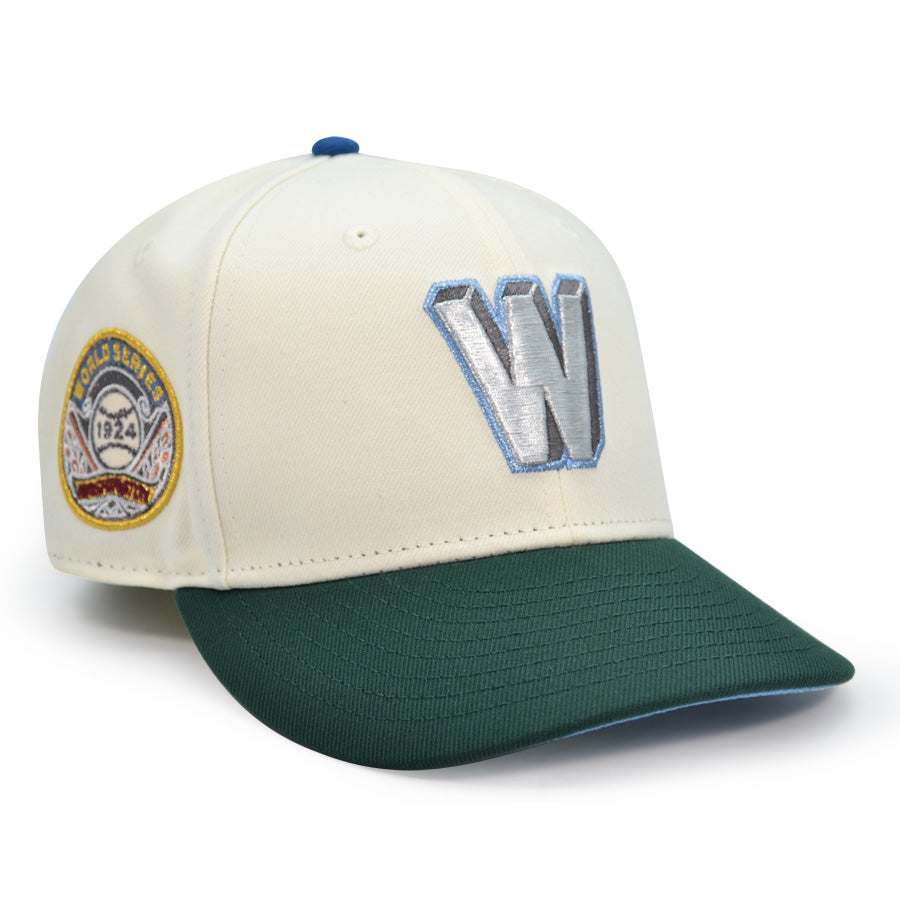 Washington Senators "WORLD CLASS" Exclusive New Era 59Fifty Fitted Hat - Chrome/Pine