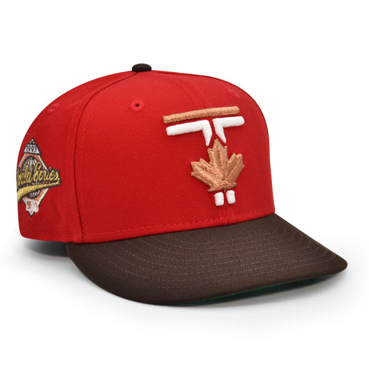 Toronto Blue Jays "ALWAYS FRESH" Exclusive New Era 59Fifty Fitted Hat - Scarlet/Burntwood