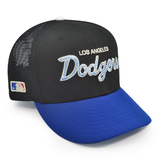 Los Angeles Dodgers SIDE BATTY Mesh Exclusive New Era 59Fifty Fitted Hat - Black/Royal