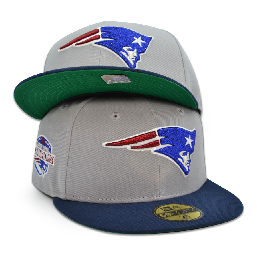 New England Patriots "TUCK RULE" Throwback Exclusive New Era 59Fifty Fitted Hat - Gray/Oceanside