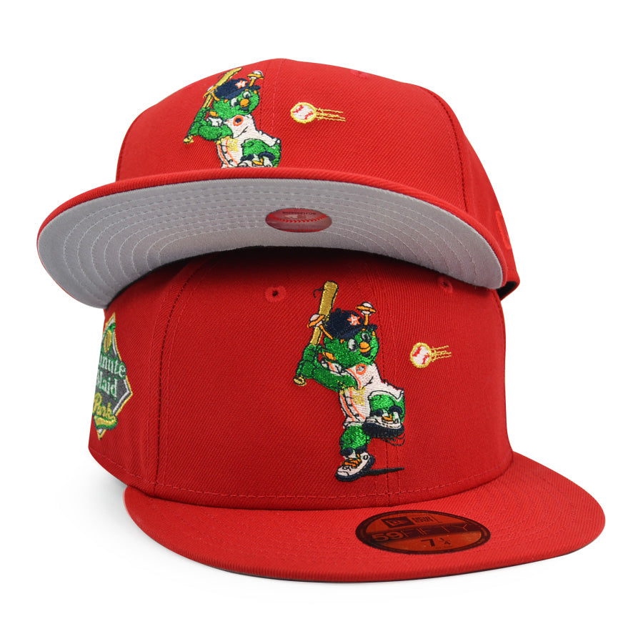 Houston Astros "THE GRINCH" Orbit Exclusive New Era 59Fifty Fitted Hat - Scarlet