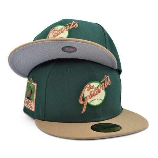 San Francisco Giants "GIANTS PG" Exclusive New Era 59Fifty Fitted Hat - Dark Green/Khaki