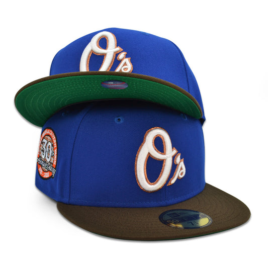 Baltimore Orioles "30 FOR 30" Exclusive New Era 59Fifty Fitted Hat - Calming Blue/Walnut