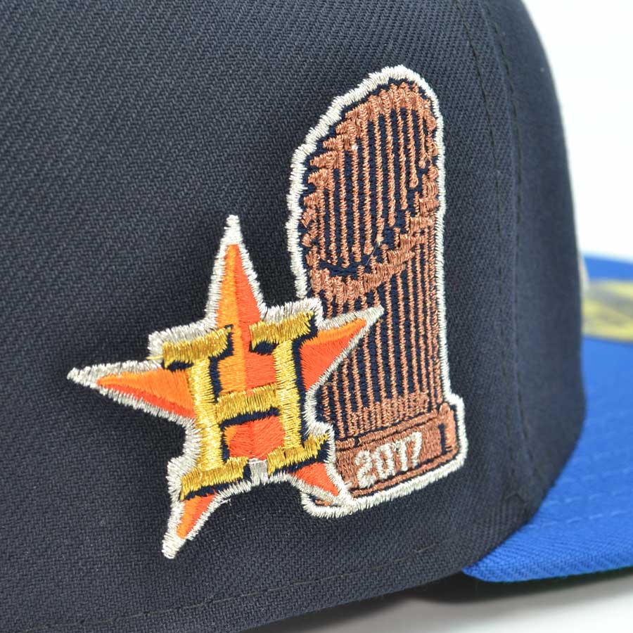 Houston Astros "THE CHAMPS" Exclusive New Era 59Fifty Fitted Hat - Navy/Blue Azure