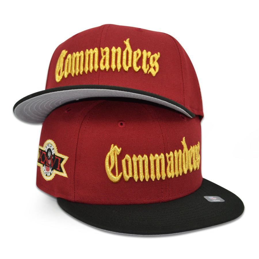 Washington Commanders "NEXT CHAPTER" Exclusive NFL New Era 59Fifty Fitted Hat -Burgundy/Black