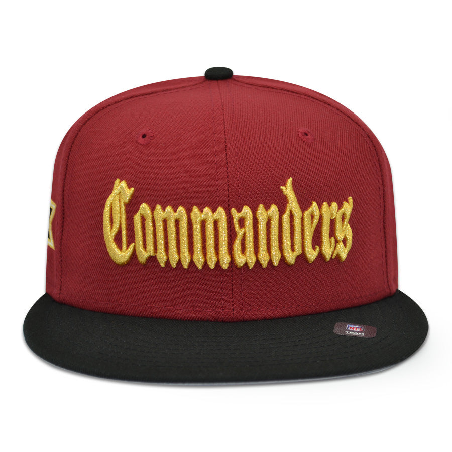 Washington Commanders "NEXT CHAPTER" Exclusive NFL New Era 59Fifty Fitted Hat -Burgundy/Black