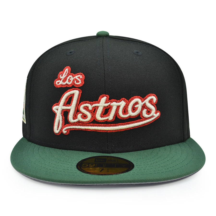 Houston Los Astros 50th Anniversary Exclusive New Era 59Fifty Fitted Hat - Black/Green