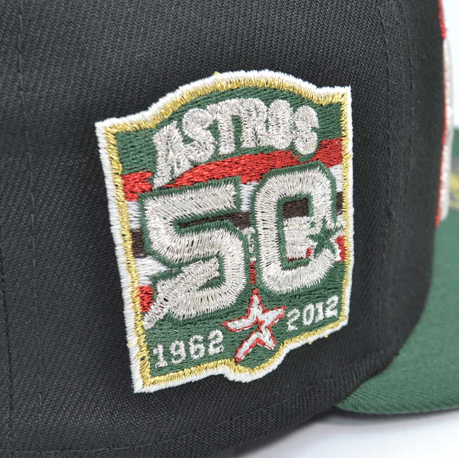 Houston Los Astros 50th Anniversary Exclusive New Era 59Fifty Fitted Hat - Black/Green