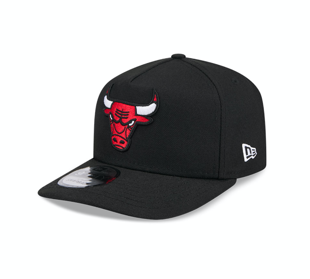 Chicago Bulls New Era A-FRAME 9Fifty Snapback NBA Hat - Black