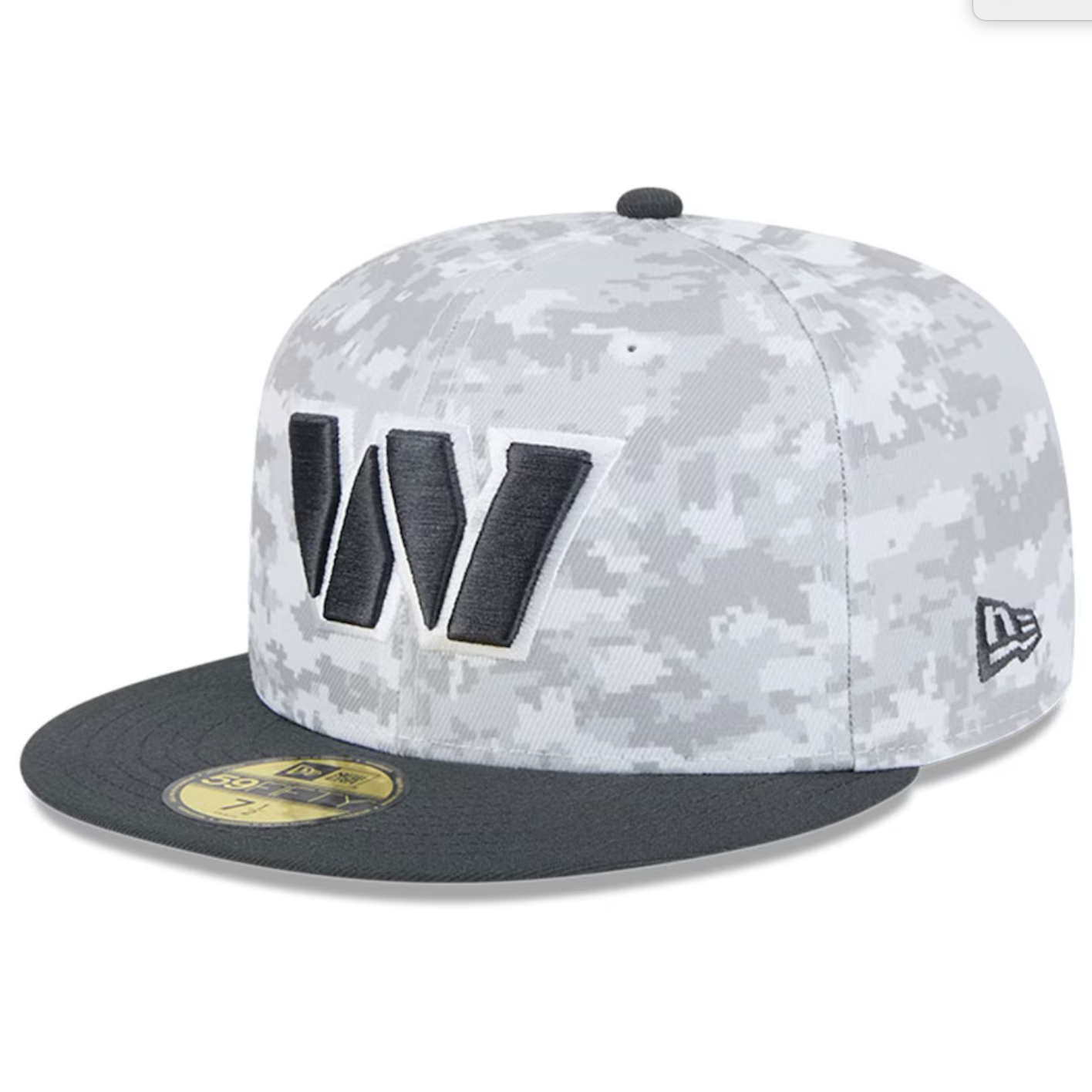 Washington Commanders New Era 2024 Salute To Service 59FIFTY Fitted Hat - Chrome/Graphite