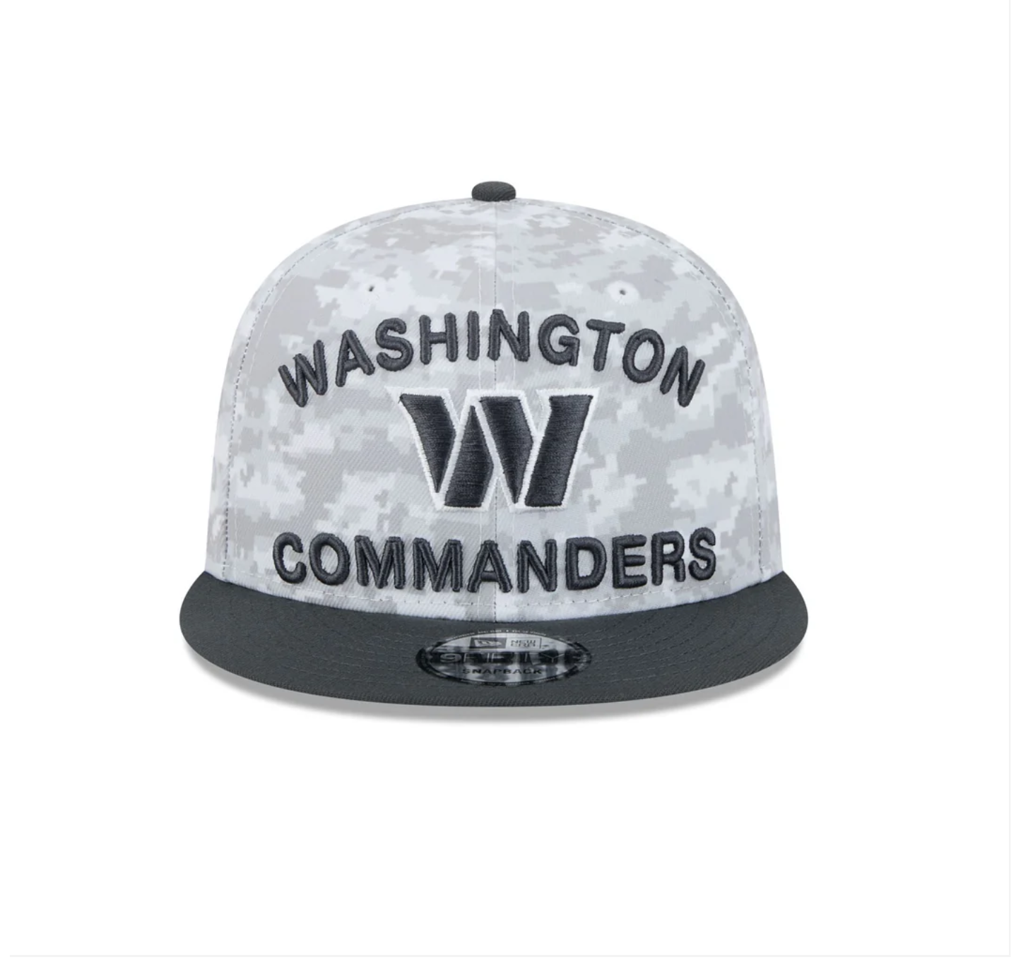 Washington Commanders New Era 2024 Salute To Service 9Fifty Snapback Hat - Chrome/Graphite