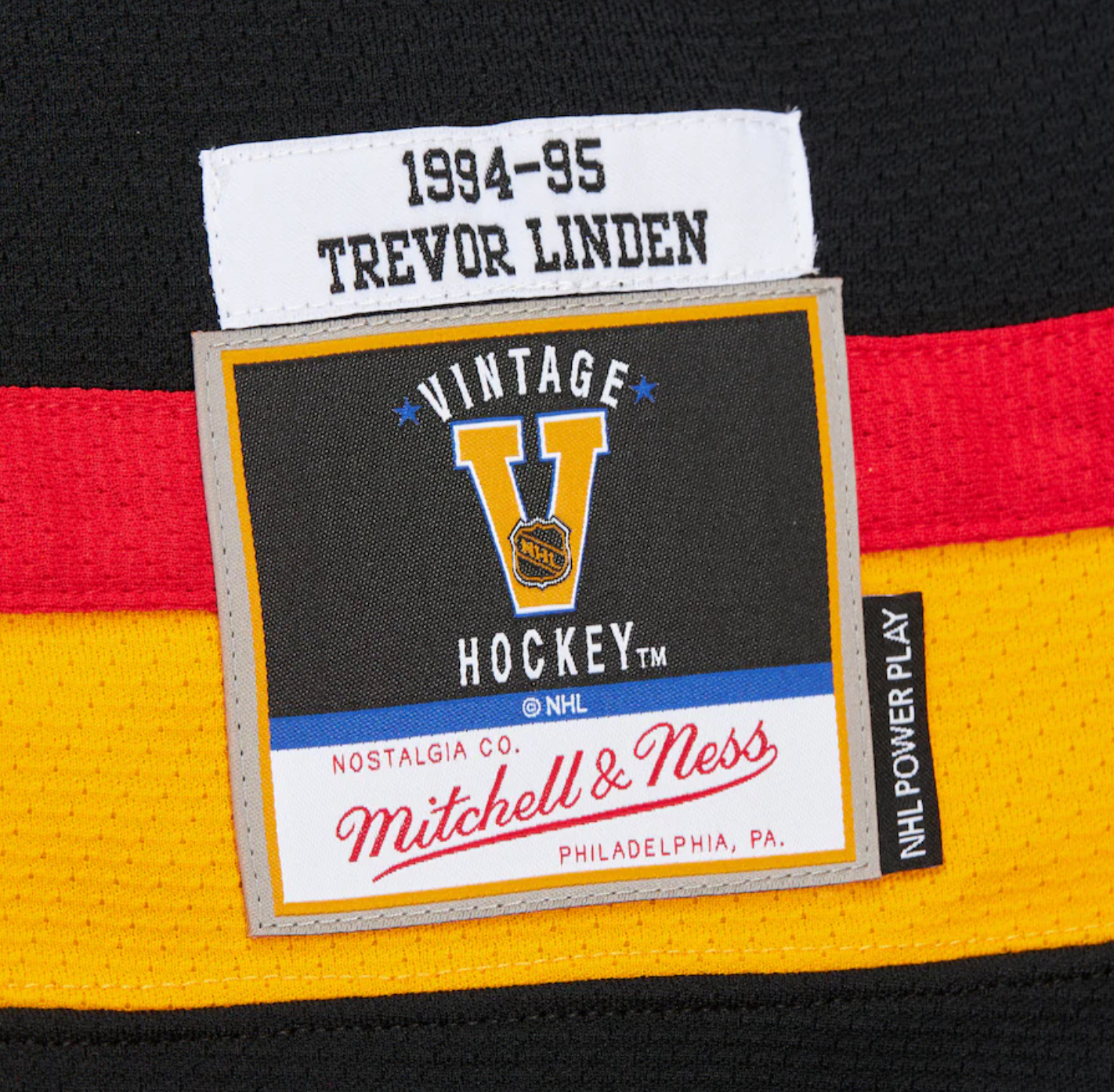 Trevor Linden Vancouver Canucks 1994-95 Power Play Player Jersey - Black