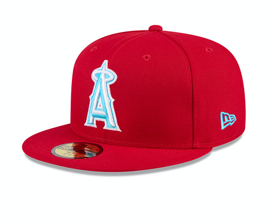 Los Angeles Angels New Era 2024 MLB Father's Day On-Field 59FIFTY Fitted Hat - Red