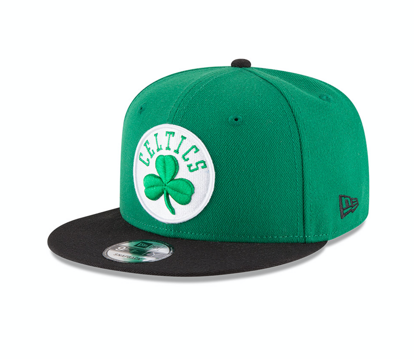 Boston Celtics New Era Classic Clover 2-Tone 9Fifty Snapback Hat - Black/Green