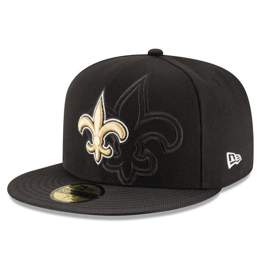 New Orleans Saints 2016 NFL SIDELINE Official Fitted 59Fifty New Era Hat