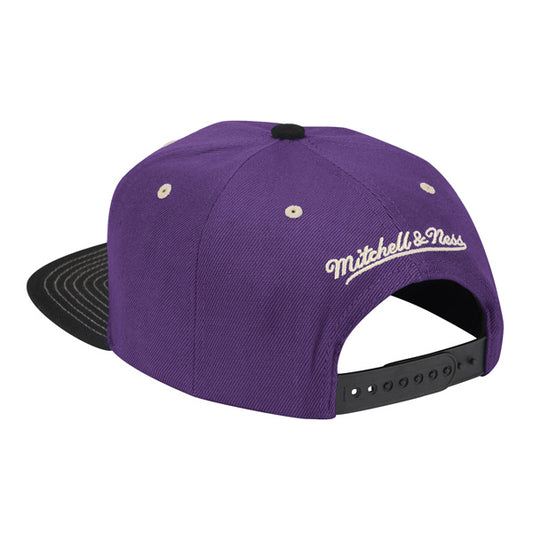 Los Angeles Lakers Mitchell & Ness CONTRAST STITCH Snapback NBA Hat- Purple/Black