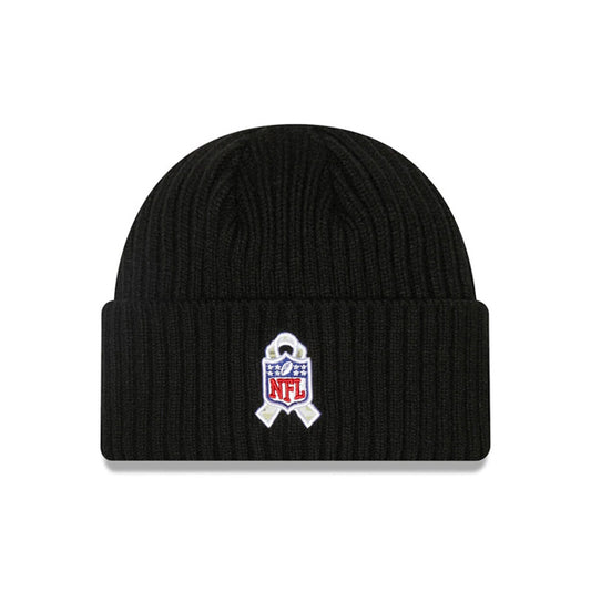 Dallas Cowboys New Era 2022 Salute To Service Cuffed Knit Hat - Black