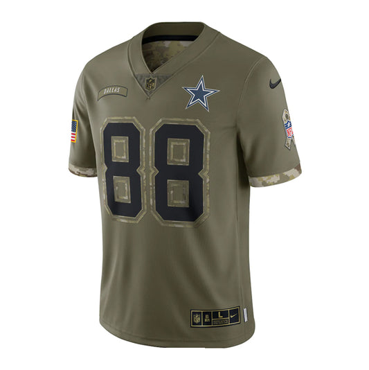 CeeDee Lamb Dallas Cowboys Nike 2022 Salute To Service Limited Jersey - Olive